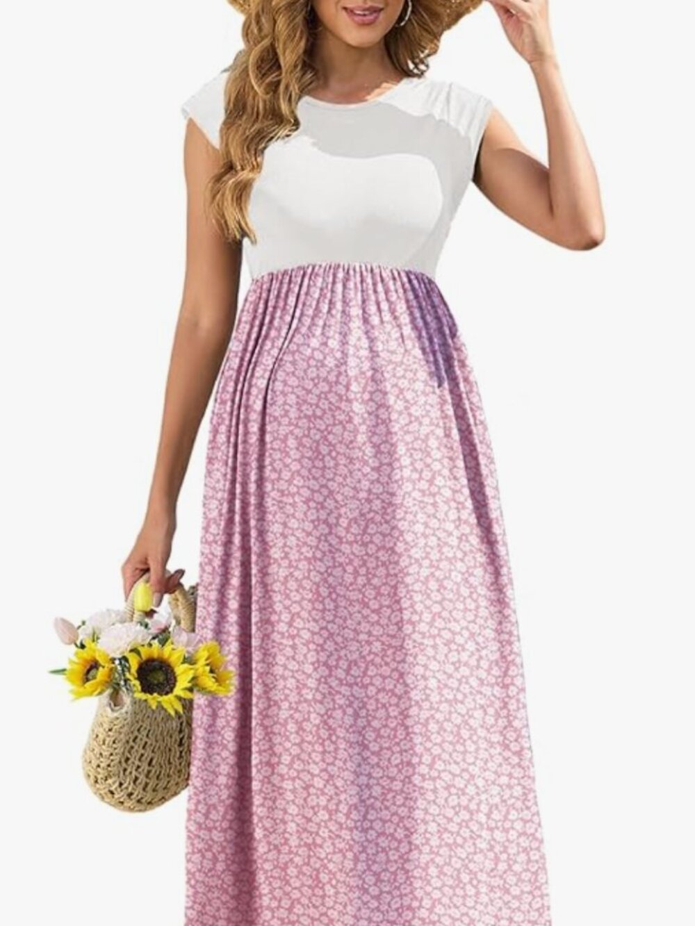 AISWI Maternity Floral Dress